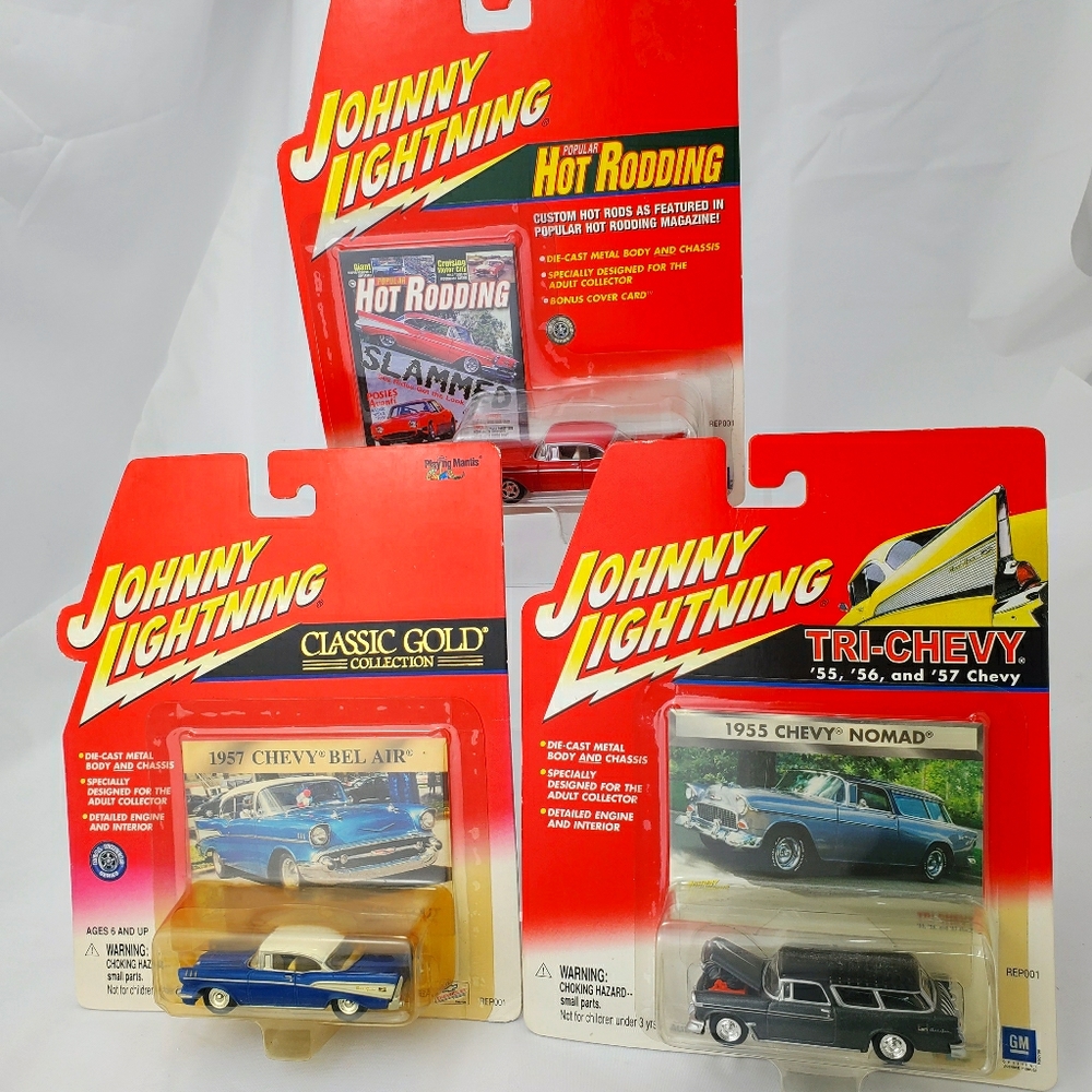 Johnny Lightning Die Cast Toy Car Lot of 3
